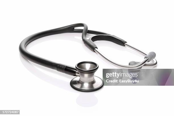 stethoscope - stethoscope white background stock pictures, royalty-free photos & images