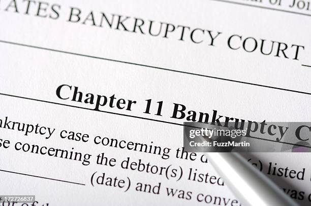 chapter 11 bankruptcy paperwork - bust stock pictures, royalty-free photos & images