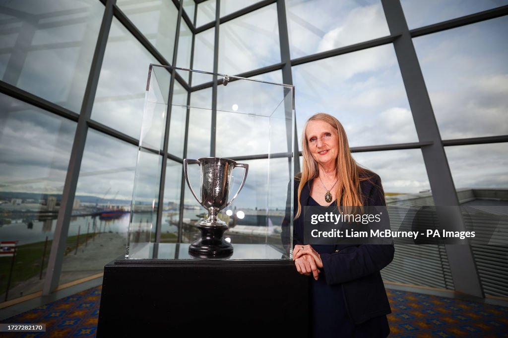 Janet Rostron great granddaughter of Captain Arthur Rostron, with the ...