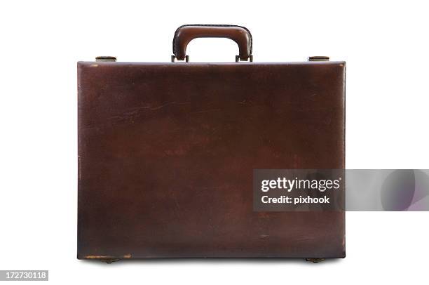 vintage porte-documents avec chemin - porte documents photos et images de collection