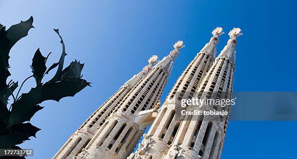 sagrada família em barcelona - sagrada família imagens e fotografias de stock
