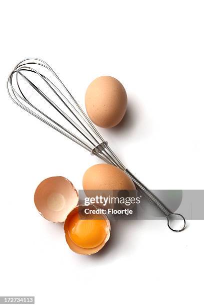 eggs: whisk and eggs - kökstillbehör bildbanksfoton och bilder