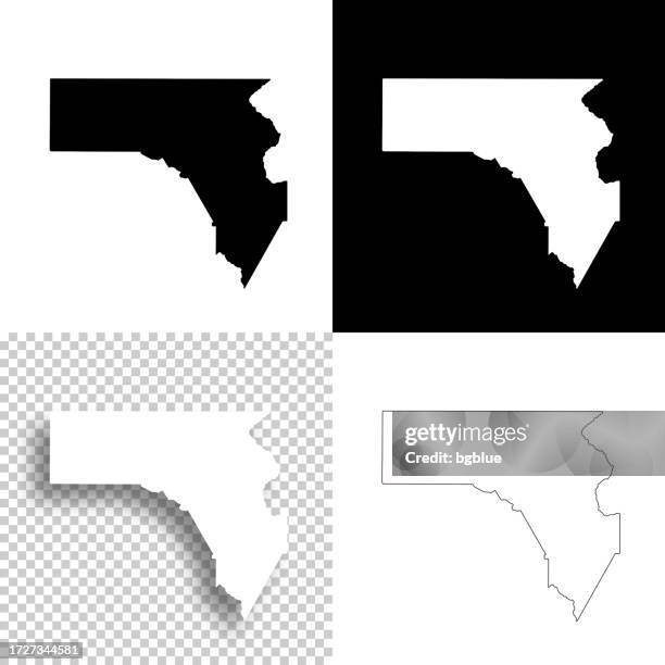 fannin county, georgia. maps for design. blank, white and black backgrounds - blue ridge georgia stock illustrations