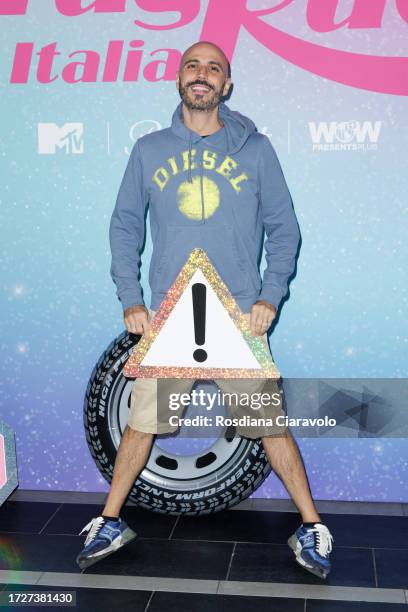Dario Spada attends the photocall for the third season of MTv Drag Race Italy on October 09, 2023 in Milan, Italy.