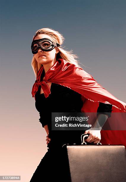 super businesswoman - business superhero stock pictures, royalty-free photos & images