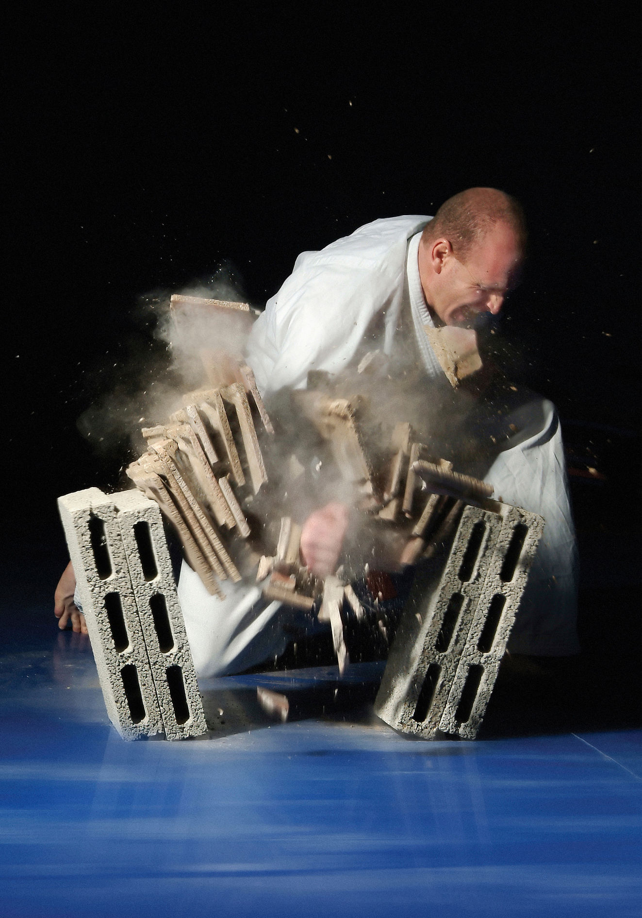 Breaking tiles Breaking tiles