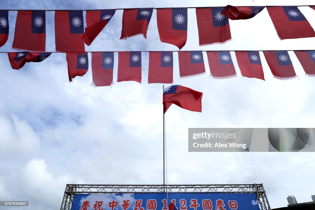 Taiwanese People Observe National Day