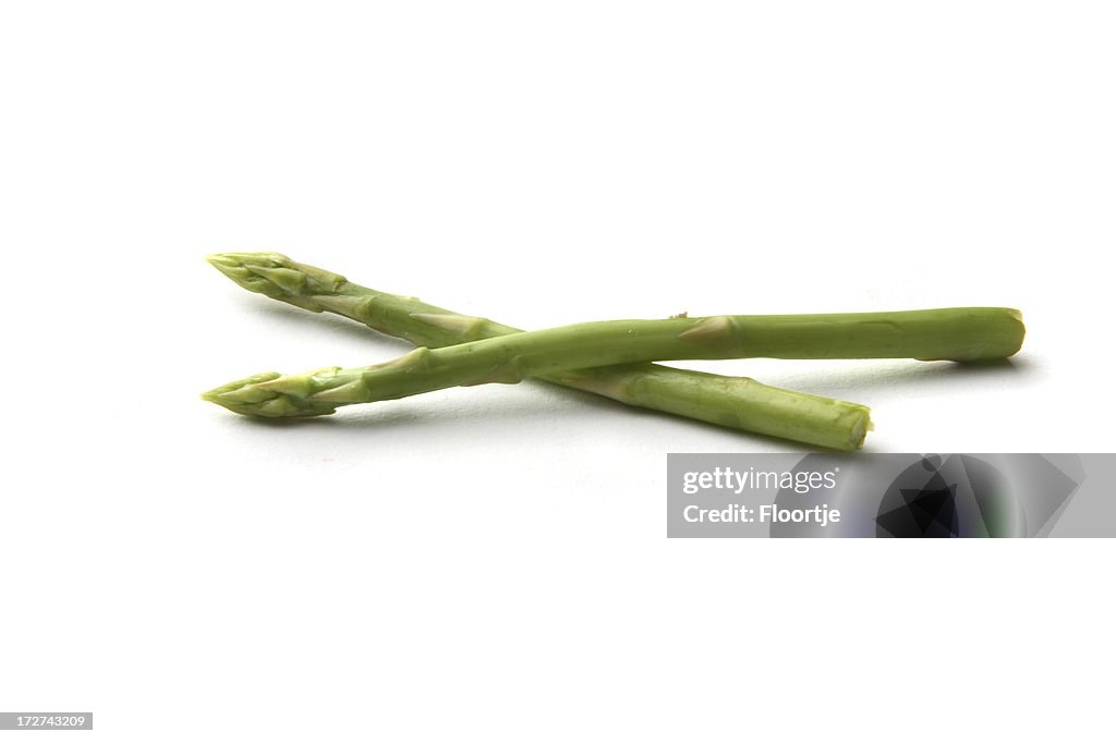 Vegetables: Asparagus Isolated on White Background
