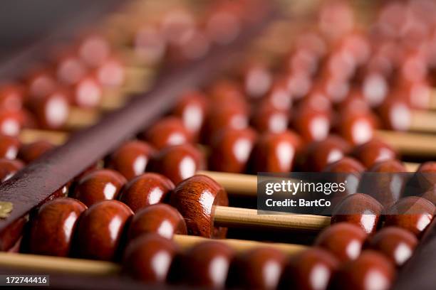 image of a chinese abacus, calculating, finance - abacus stock pictures, royalty-free photos & images