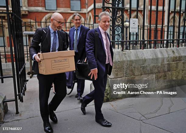 Christopher Steele leaving the Royal Courts of Justice in London after the first hearing in Donald Trump's High Court claim against the former MI6...