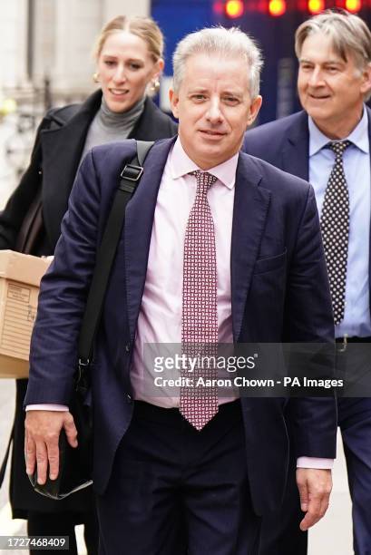 Christopher Steele leaving the Royal Courts of Justice in London after the first hearing in Donald Trump's High Court claim against the former MI6...
