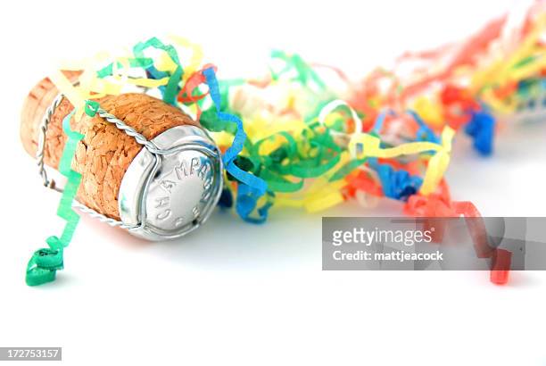 celebrate - party poppers stock pictures, royalty-free photos & images