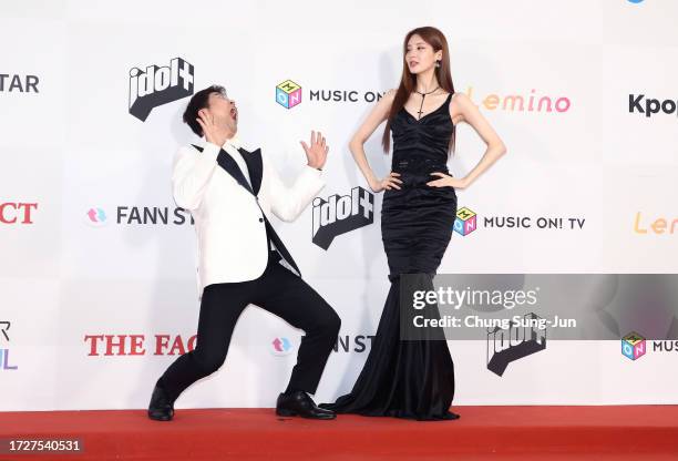 Jun Hyun-moo and Seohyun attend the 2023 The Fact Music Awards on October 10, 2023 in Incheon, South Korea.