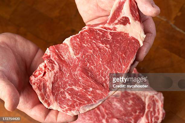 steaks raw - kobe japan stock pictures, royalty-free photos & images