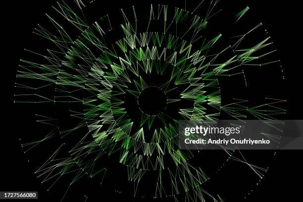 multicolored circular connections. - 3d chart stock pictures, royalty-free photos & images