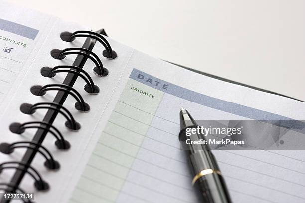 priority todo list - todays agenda stock pictures, royalty-free photos & images