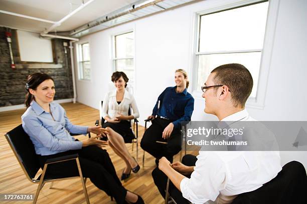 creative meeting - twohumans stock pictures, royalty-free photos & images