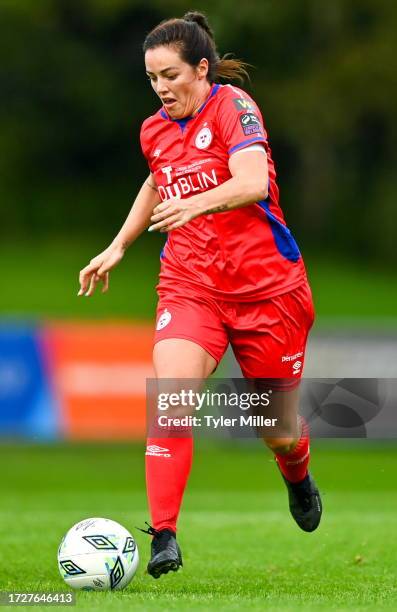 Wexford , Ireland - 30 September 2023; Noelle Murray of Shelbourne during the SSE Airtricity Women's Premier Division match between DLR Waves FC and...