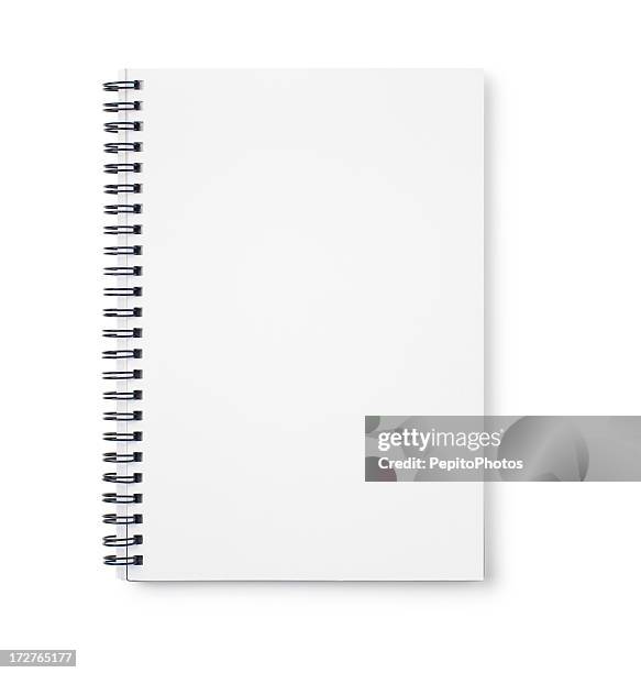 cuaderno con wireo negro - cuaderno fotografías e imágenes de stock