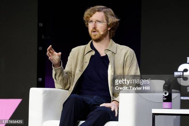 Luminar founder Austin Russell speaks during the 2023 Forbes 30 Under 30 Summit at Cleveland Public Auditorium on October 09, 2023 in Cleveland, Ohio.