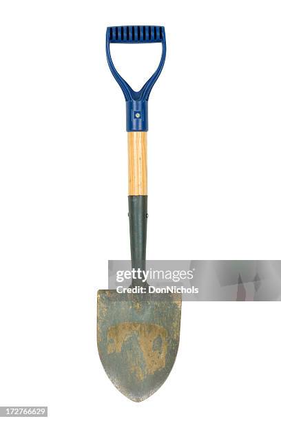 schaufel isoliert mit clipping path - spaten stock-fotos und bilder