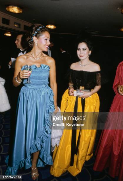 Japanese-born socialite Dewi Sukarno attending a charity ball at the Grosvenor House Hotel in London, September 1981. The event is to launch Lord...