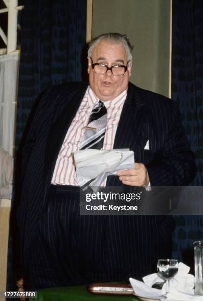 British Liberal Party politician Cyril Smith attending the Liberal Party conference in Llandudno, Wales, September 1981.