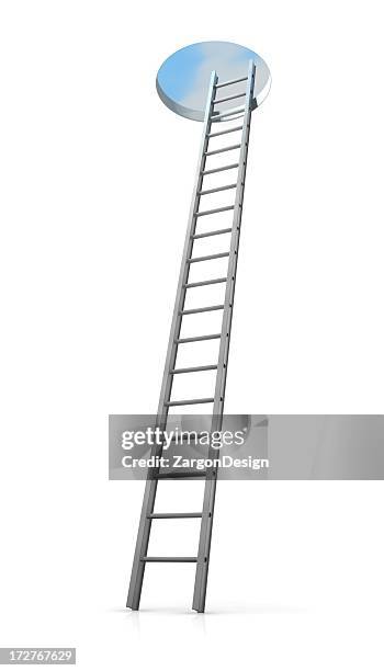 ladder to the top - ladder stock pictures, royalty-free photos & images