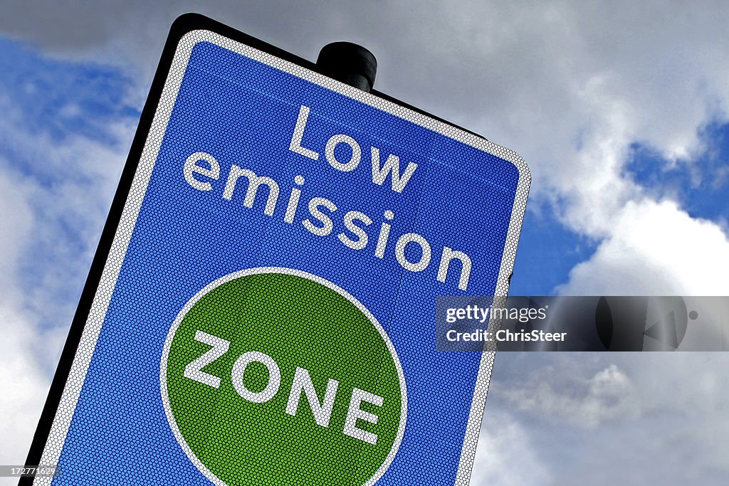 Low emission zone in London