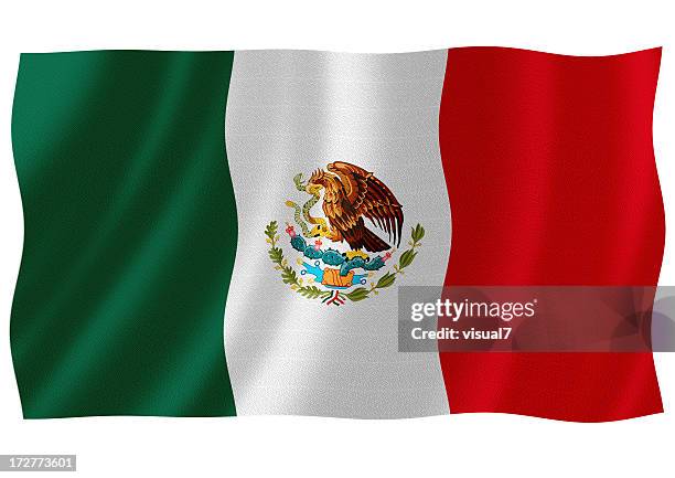 mexican flag - mexico flag stock pictures, royalty-free photos & images