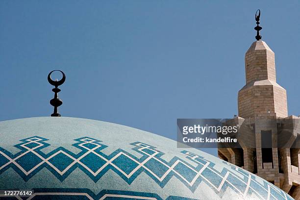 king abdullah mosque detail - amman stock pictures, royalty-free photos & images