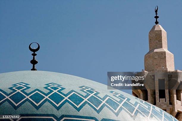 mesquita do rei abdullah detalhe - amman imagens e fotografias de stock