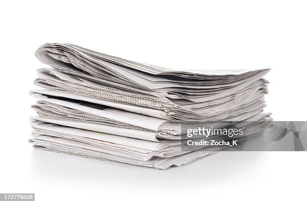 newspapers - newspaper stack stock pictures, royalty-free photos & images