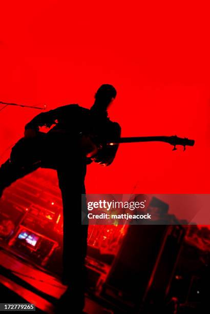 live music - gitarist stockfoto's en -beelden