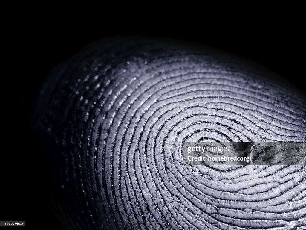 Fingerprint on Black