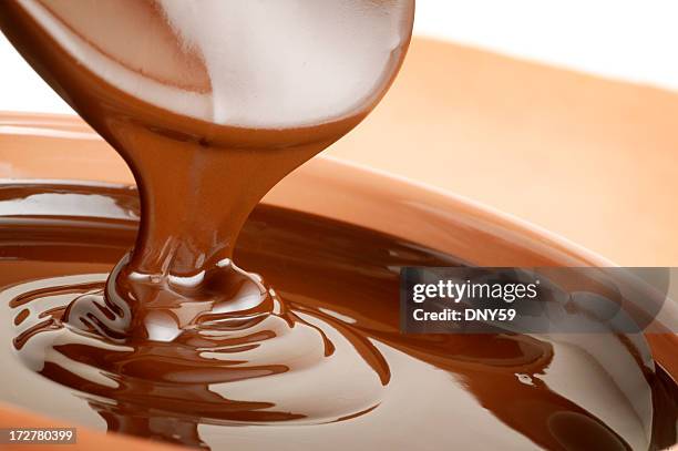 - schokolade - chocolate melting stock-fotos und bilder