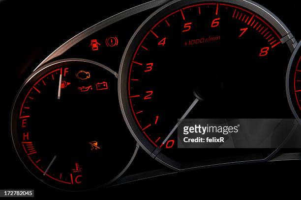 tachometer - mileometer stock pictures, royalty-free photos & images