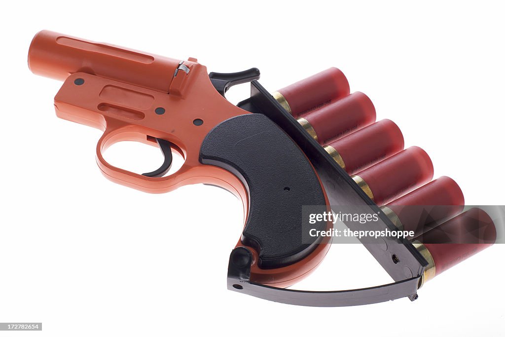 Flare Gun With Shells High-Res Stock Photo - Getty Images