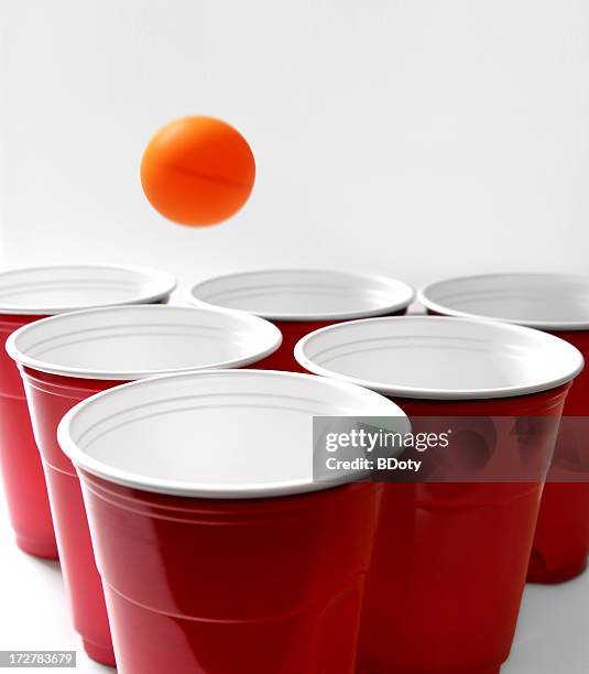 beer pong - beer pong stock pictures, royalty-free photos & images