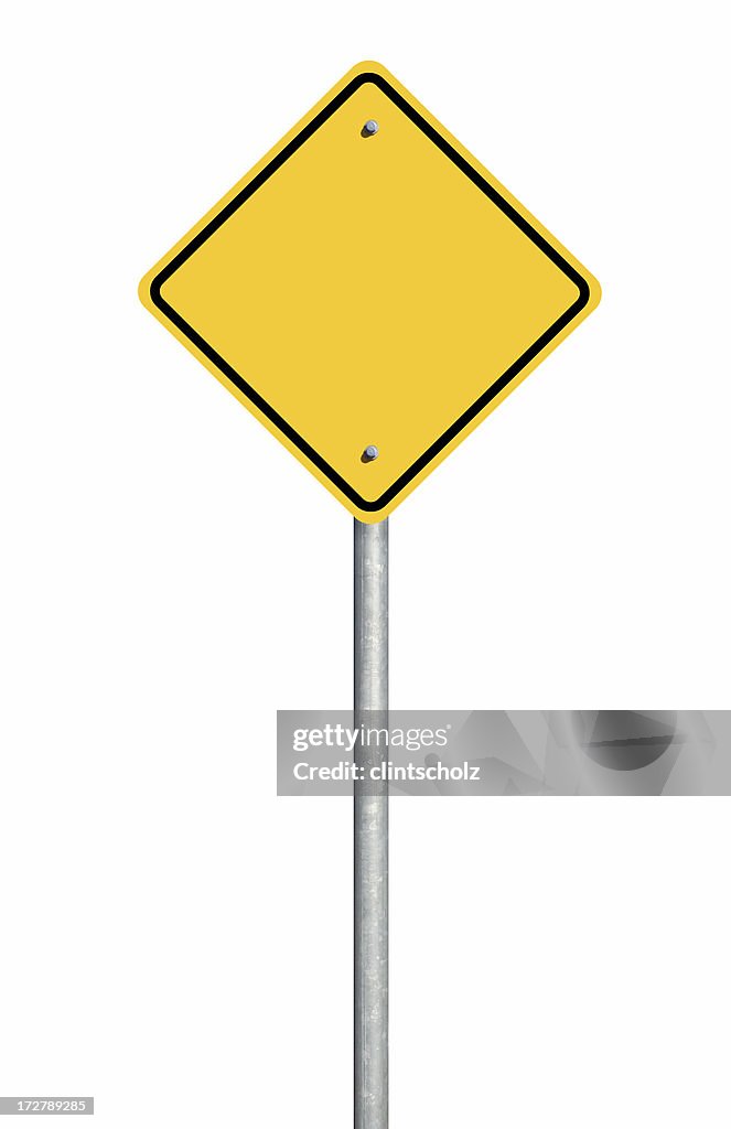 Blank Road Sign