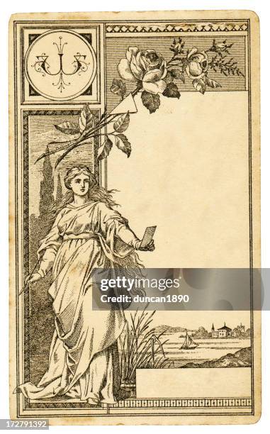 victorian background - art deco woman stock illustrations