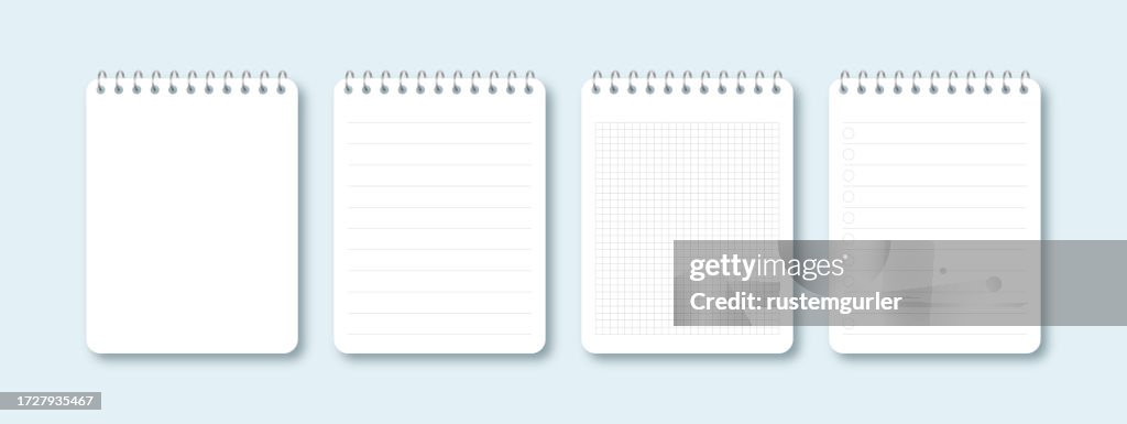 Set of notebook template