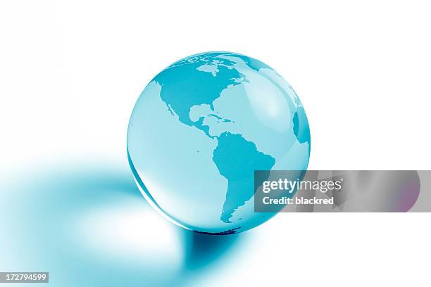 azul planet - mundo de cristal fotografías e imágenes de stock