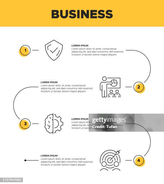 business insights visualized: infographic template for strategic decision-making - pathway infographic stock illustrations