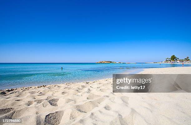 cyprus beach - cyprus stockfoto's en -beelden