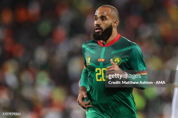 Bryan Mbeumo of Cameroon during the International Friendly match between Senegal and Cameroon at Stade Bollaert-Delelis on October 16, 2023 in Lens,...