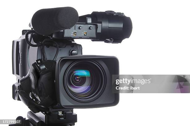 professional high definition video camera - recorder stock pictures, royalty-free photos & images