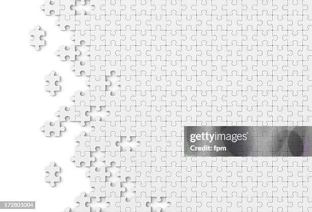 blank puzzle - puzzle bildbanksfoton och bilder