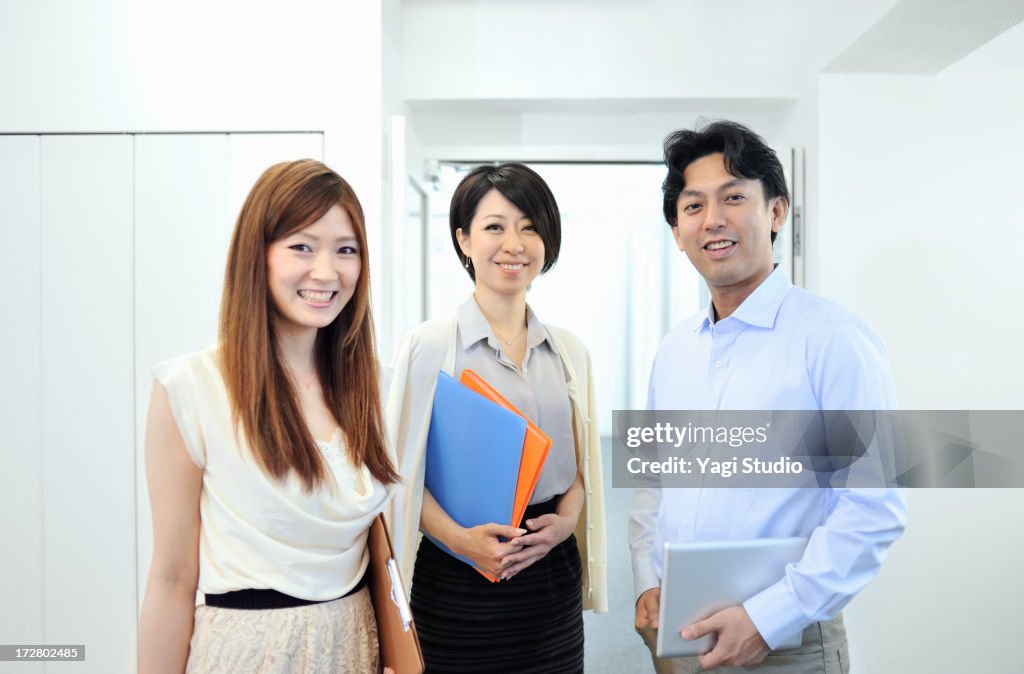 Business people have a meeting with Digital Tablet