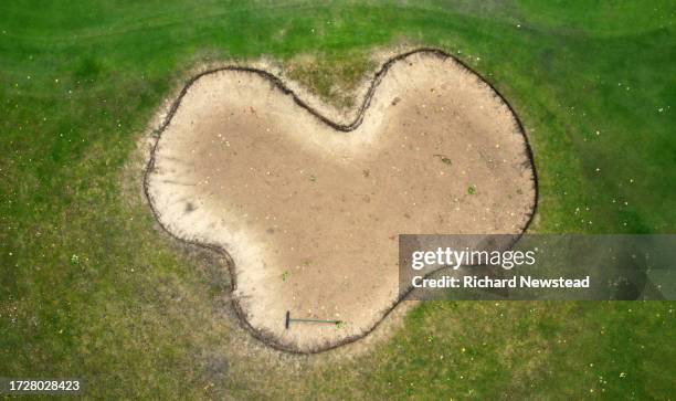 golf bunker - avoid danger stock pictures, royalty-free photos & images